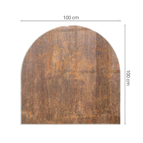 Premium glass hearth - glass, plate